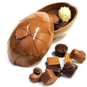 Fabergé-Ei aus Schokolade, gefüllt mit Pralinen (mittelgroß)