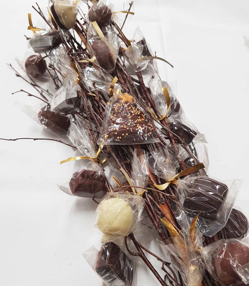 Nikolausrute mit Pralinen vom Cafe Luitpold