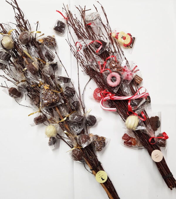 Nikolaus-Rute mit Pralinen und Süßwaren - mit Alkohol – Bild 2